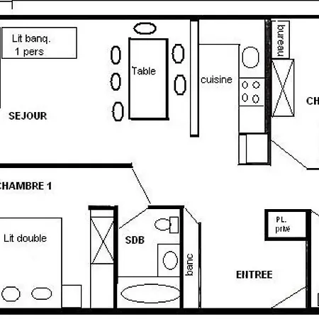 L'everest - 3 Pieces 6/7 Pers - L'everest - 072ev -plagne Centre Mae-6154 アパート *